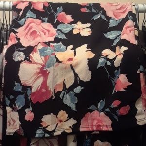 Floral Pencil Skirt